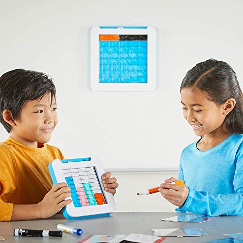 hand2mind Build-A-Grid, Dry Erase Multiplication, 3rd Grade Math, Multiplication Manipulatives, Fraction Manipulatives, Multiplication Game, Montessori Math, Homeschool Supplies (Set of 1) - style: Individual