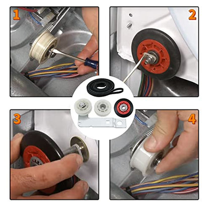 4392067 Dryer Repair Kit with W10837240 Idler Pulley for Whirlpool Dryer