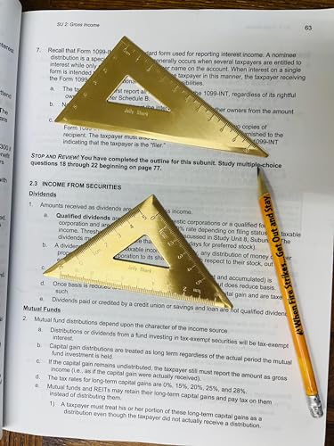 Golden Brass Ruler Stationery Set, (Durable Isosceles - Right Triangular Ruler1, Solid Ruler 18cm Scale1, Right Triangular Ruler1, Solid Protractor1)