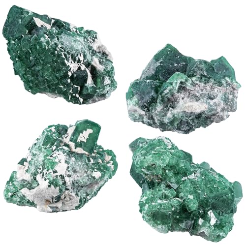 Sportmusies Natural Green Fluorite Crystal Cluster, 1.77-4.72 inches - size: ## 1.77 - 4.72 Inch