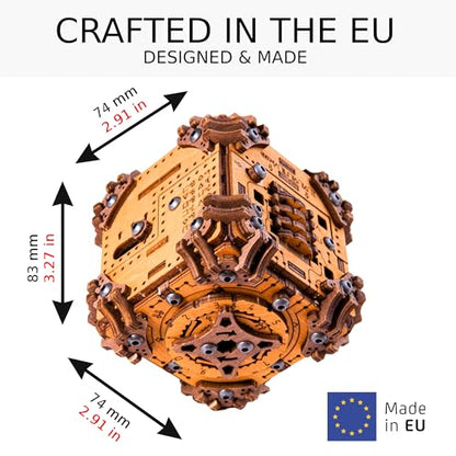 WOODEN.CITY Tesseract's Secret - Wooden Puzzle Box for Adults - 3D Brain Teaser Puzzle Kit - Escape Room in a Box Challenge - Unique Gift for Men & Women - Made in EU - 3D Wooden Puzzles for Adults