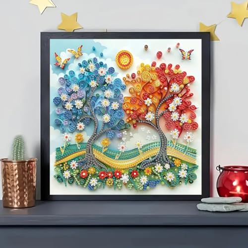 Diamond Art Kits for Adults,Tree of Life Diamond Painting Kits 12 x 12 inch - color: SH6012