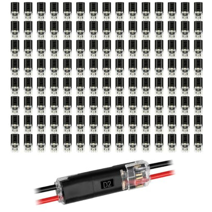 Double Wire Plug Low Voltage Wire Connectors with Locking Buckle