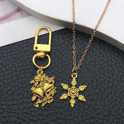WOCRAFT 60pcs Antique Gold Christmas Bracelet Charms for Jewelry Making Sets DIY Necklace Bracelet Keychain Crafting Charms Kit Craft Supplies (SN826) - color: Antique Gold, size: Christmas Charms