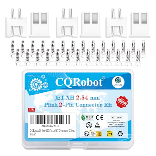 CQRobot JST XH 2.54mm Pitch 2-Pin Electronic Computer Connector Adapter - size: 2P, style: XH