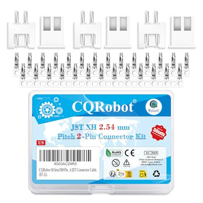CQRobot JST XH 2.54mm Pitch 2-Pin Electronic Computer Connector Adapter - size: 2P, style: XH
