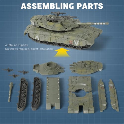 SEBUNAS 1/72 Scale Merkava Military Tank Quick Build Model Israel States - color: 5.Merkava