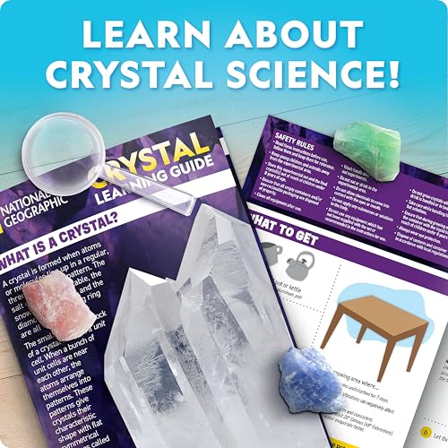 National Geographic Mega Crystal Growing Kit with 8 Crystals Ages 8-12 - style: 8 Crystal Lab