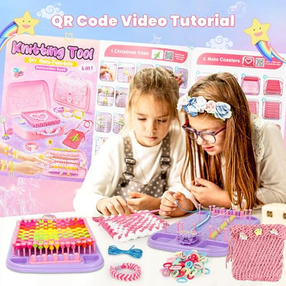 500+ PCS Weaving Loom Kit, Craft Kits for Kids, Friendship Bracelet Kit