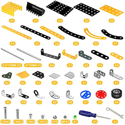 Lucky Doug Stem Building Projects Toys for Kids Boys 8 9 10 11 12 Year Old, Metal Building Construction Model kit, Building Blocks DIY Toy - style: 9904