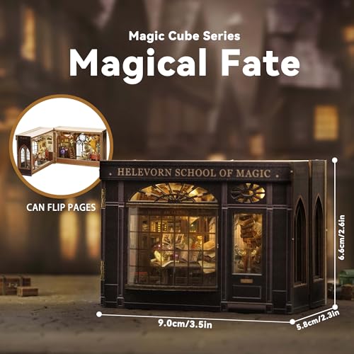 Flever Dollhouse Miniature DIY House Kit Creative Room with Furniture for Romantic Valentine's Gift (Magical Fate) - color: Magical Fate