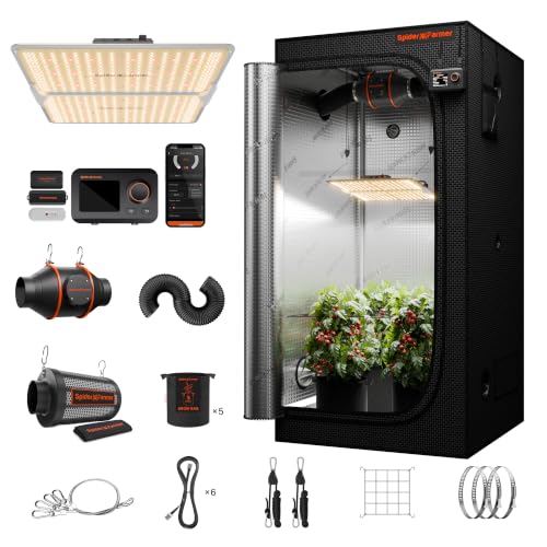 Spider Farmer SF2000Pro 3 x 3ft Complete Grow Tent Kit with GGS Controller - size: 36"x36"x71"-GGS Controller