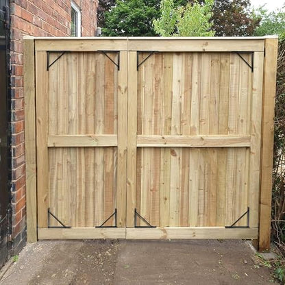 Mofeez Corner Brace Bracket No Sag Kit for Shed Doors, Driveway Gates, Corral Gates, Wood Windows (2 Sets) - style: Anti Sag Gate Kit - 2Set