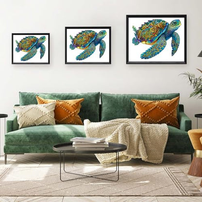 Mys Aurora Wooden Puzzles, Sea Turtle Jigsaw Puzzles 300 Pieces - color: Ocean Turtle, size: 300 Pieces