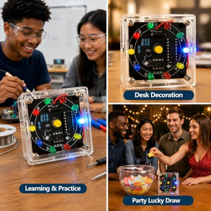 Gikfun 2PCS DIY Lucky Spin Wheel - Soldering Practice Kit