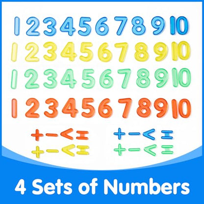 56 Pcs Translucent Numbers - Light Table Toys - style: Numbers