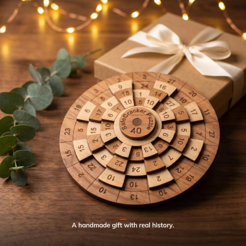 Creative Crafthouse Safecracker 40 Brain Teaser Puzzle for Adults, USA Made - style: Safecracker 40