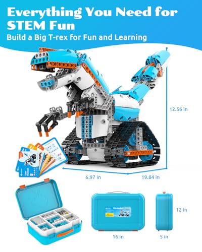 WhalesBot E7 Pro Coding & Remote Control Robot Kit for Kids 8+, Scratch & Modular Programming, Educational Engineering Science Toy Set with Smart Controller/Sensors/Motors for Kids Ages 8-12, 12-16 - style: WhalesBot E7 Pro Coding Robot