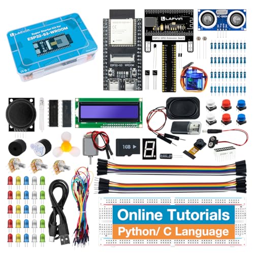 LAFVIN Super Starter Kit for ESP32-S3-WROOM Support MicroPython & C/C++
