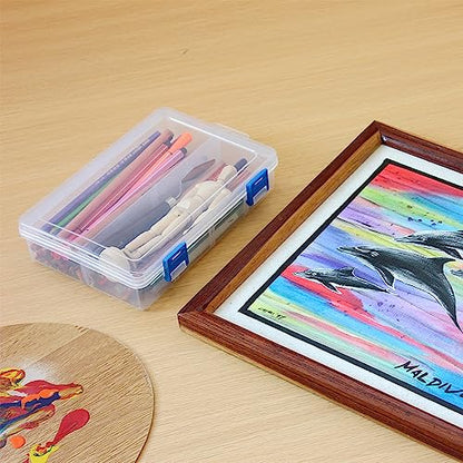 3 Pack Plastic Parts Storage Case and Adjustable Divider Box for Hardware and Craft, 8 Grids, Clear - size: 8 Grids