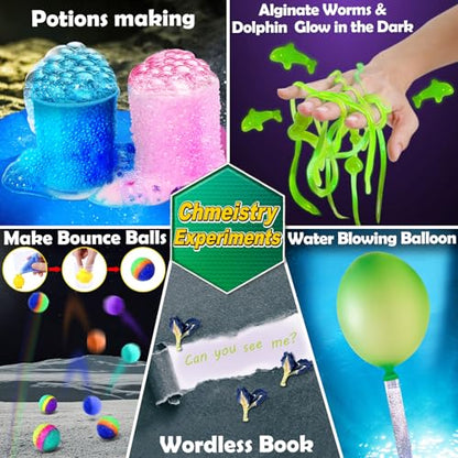 UNGLINGA 150 Experiments Science Kits for Kids Chemistry Lab S.T.E.MToys - style: science kit with 150 experiments