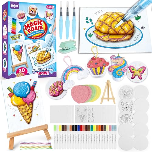 HEJIN 70PCS Magic Puffy Paint Kit, Aqua Magic Puffy Paint 3D Art for Kids