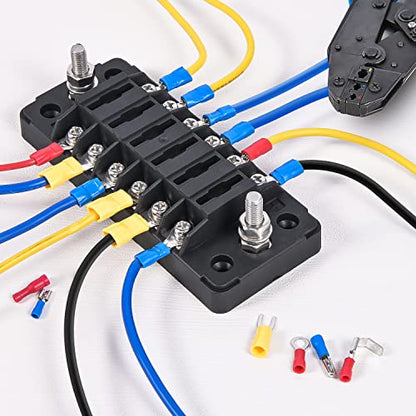 Nilight 1500PCS Mixed Quick Disconnect Insulated Electrical Crimp Terminals - color: 1500PCS Mixed Crimp Terminals