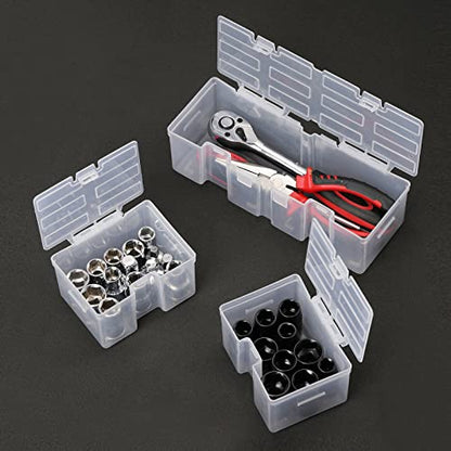Mayouko 16 Compartments Detachable Toolbox Organizer,Hardware Organizer Box with Removable Sections,Carrying Storage Case for Patts,Screws,Bolts,Nuts,Toys (Pack of 2) - size: 13.5"L x 12"W x 5"H (Pack of 2)