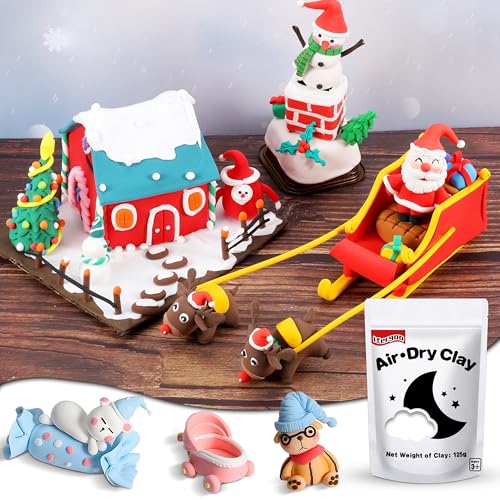 ifergoo 125g White Air Dry Clay, 4.41 oz Foam Magic Modeling Clay for Kids - color: White