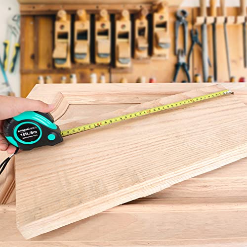Amazon Basics 104-Piece Home Repair Household Tool Set with Easy Carrying Round Pouch, Portable Hand Tool Kit, Turquoise, 14.4 x 11.4 x 3 inches