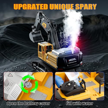 Remote Control Excavator Toys, Rc Digger Construction Vehicles