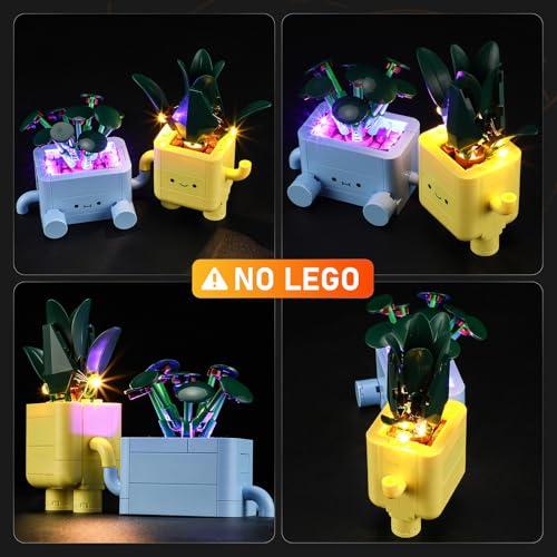 LIGHTAILING Light for Lego-10349 Happy Plants - Led Lighting Kit Compatible with Lego Building Blocks Model - NOT Included The Model Set - style: (Only Light) 10349 Happy Plants