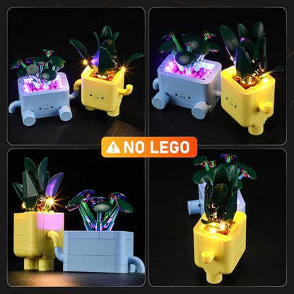 LIGHTAILING Light for Lego-10349 Happy Plants - Led Lighting Kit Compatible with Lego Building Blocks Model - NOT Included The Model Set - style: (Only Light) 10349 Happy Plants