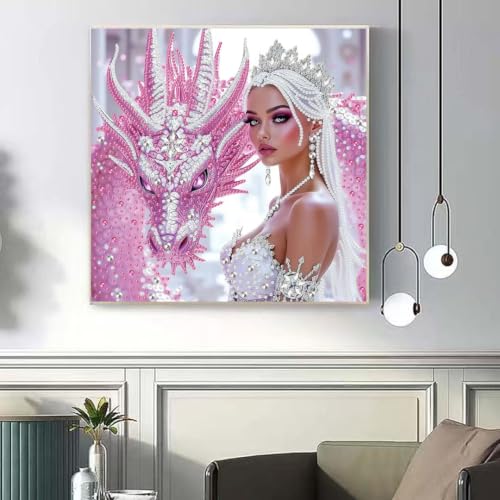 Dragon Diamond Art Kits for Adults,Full Drill Diamond Painting Kit 12x12in - color: YP119