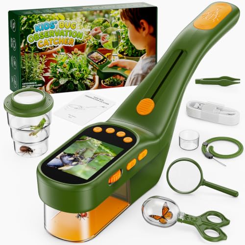 SEEKID Bug Catcher for Kids with 2.4" Screen (Dark Green) - color: Forest Green