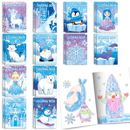 BenLouis 24 Pcs Frozen Mini Coloring Books for Kids Party Favors - style: Frozen