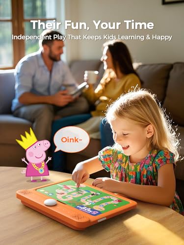Think Academy Interactive Learning Pad with Flash Cards for Kids Ages 3-5