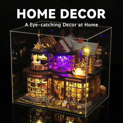 Flever Dollhouse Miniature DIY House Kit Creative Room with Furniture for Romantic Artwork Gift (Magic Treasure House) - color: Magic Treasure House