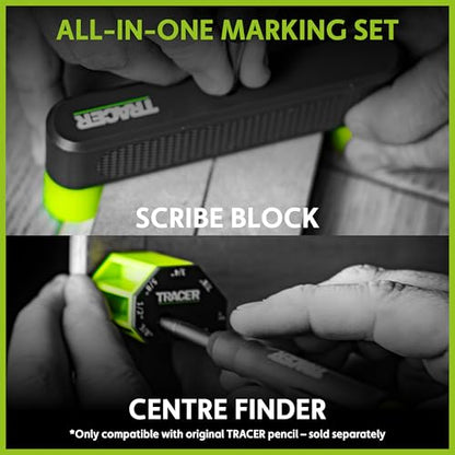 Tracer Scribe Block and Center Finder Marking Guide Set