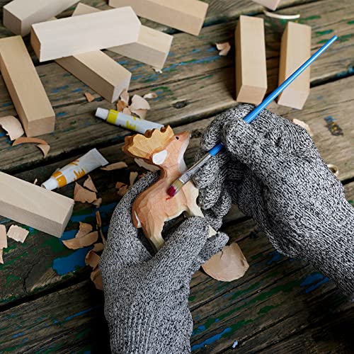 Basswood Carving Blocks, 16PCS Whittling Wood Blocks Kit with 2 Different Sizes, Easy to Use, for Kids and Adults - color: 16 PCS