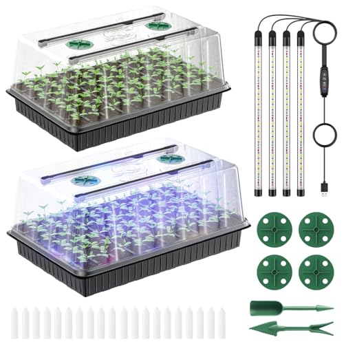 Pawfly Seed Starter Trays, 2 Pack 80 Cells Seed Starter Kit - size: 80 Cells