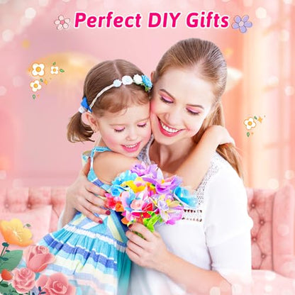 Osllate Upgraded Flower Bouquet Accessories Set for Making 36 Flowers, DIY Arts & Crafts Toy Accessories Flowers Making Toy Kit