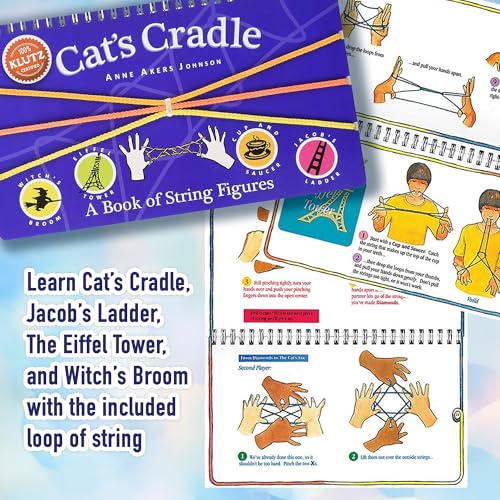Klutz Sew Mini Treats Craft Kit and Cat's Cradle String Figures Book Set, DIY Food Plushies and Classic String Games