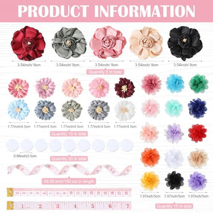 Geosar Baby Shower Games DIY Headband Making Kit Include Wooden Game Sign Elastic Cute Flowers Hairbands Round Fabrics and Tape Makes 30 Headbands for Baby Shower Guest Games(Bow) - style: Bow