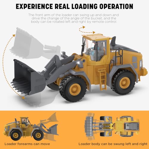KIDMARKT Metal RC Wheel Loader Toy - style: Wheel Loader