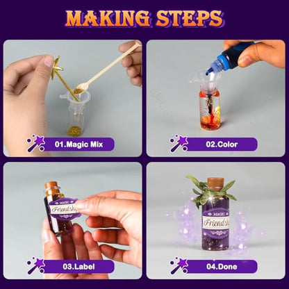 Potion Kits for Kids, Magic Mix Potion Set for Kids Ages 6-12, Mystery Potion Making Art & Craft Gift Toy for Christmas, Halloween & Birthday - color: Blue
