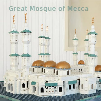 CAXIMSY Great Mosque of Mecca Building Blocks Set Islamic Masjid Architectural Model Toys Muslim Eid Gifts for Kids Adult 2291 Pieces - color: Mjdqzs Architecture