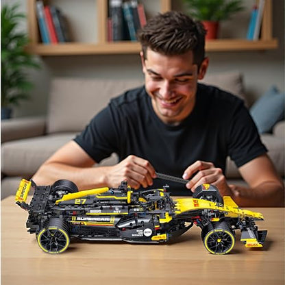 JSINMA Technic F1 RS20 Racing Car Building Kit – 1:8 Scale Collectible Set for Adults, 1650+ PCS Display Model with Realistic Details – DIY Engineering Gift for F1 Fans, Home or Office Display
