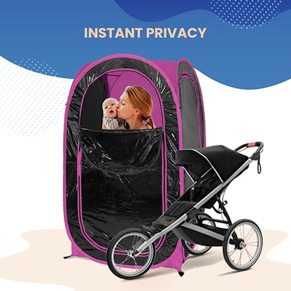 WeatherPod® MyPod™ 1-Person Tinted Window Pop-Up Sports Shelter - style: Pink