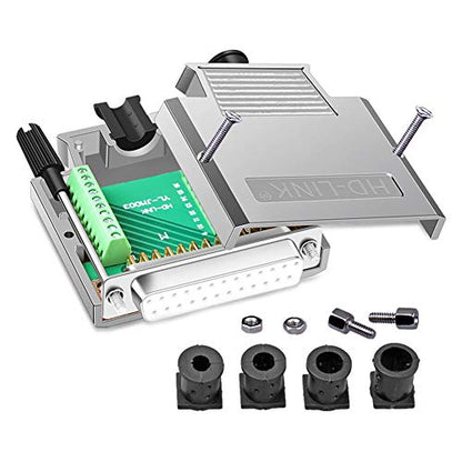 DB25 Solderfree Serial to 25 pin Terminal Thinner Female Adapter - style: Female Metal